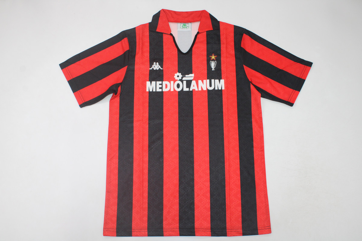 AAA Quality AC Milan 89/90 Home Soccer Jersey